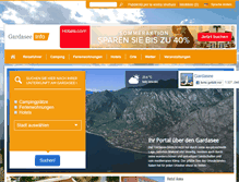 Tablet Screenshot of gardasee-info.com